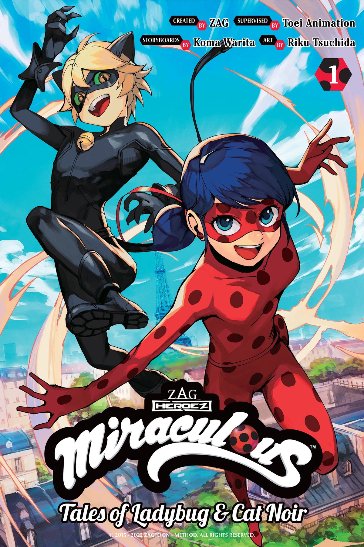 Miraculous: Tales of Ladybug & Cat Noir Vol. 1 English Manga Paperback book cover