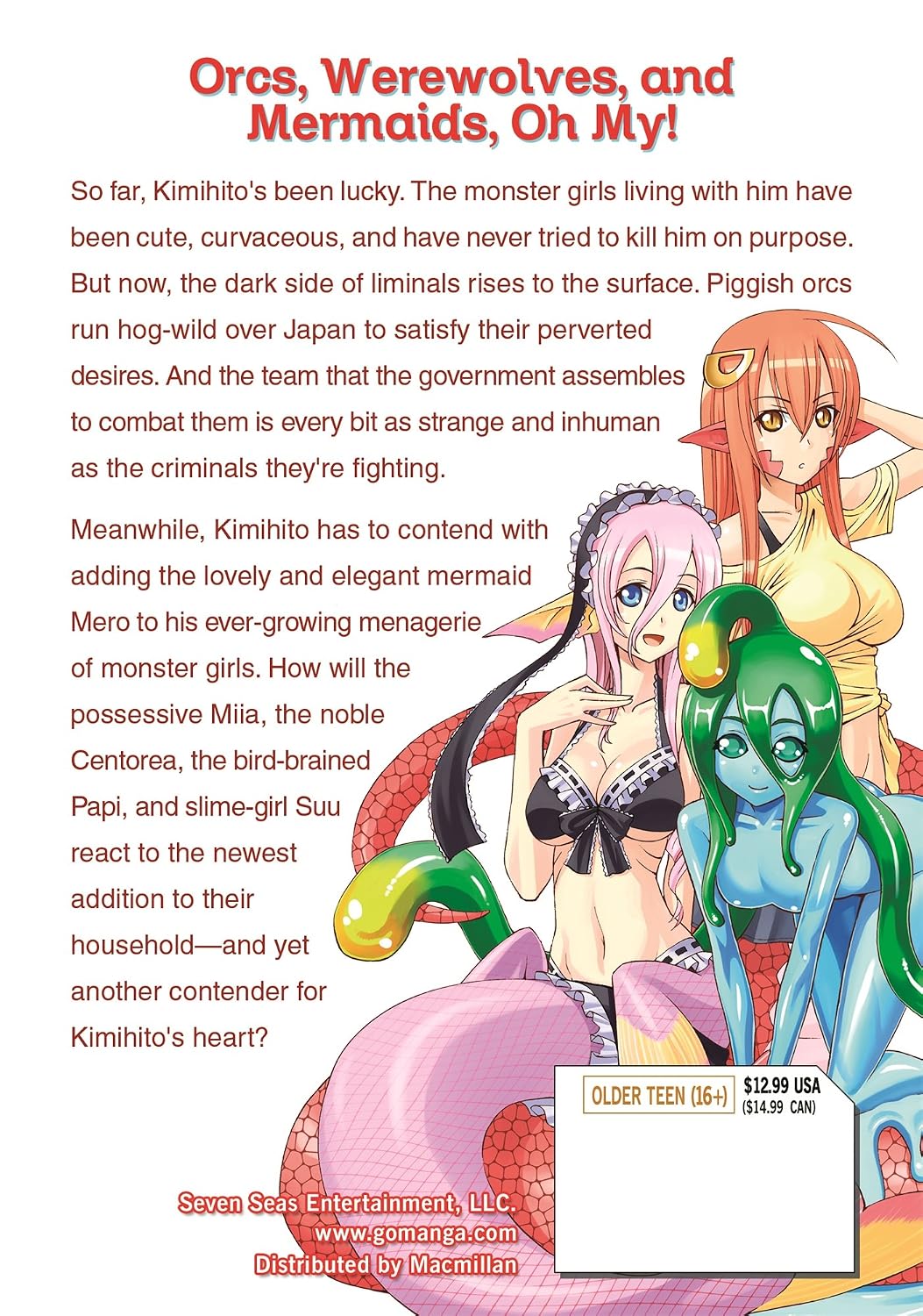 Monster Musume Vol. 3 English Manga Paperback (NEW)