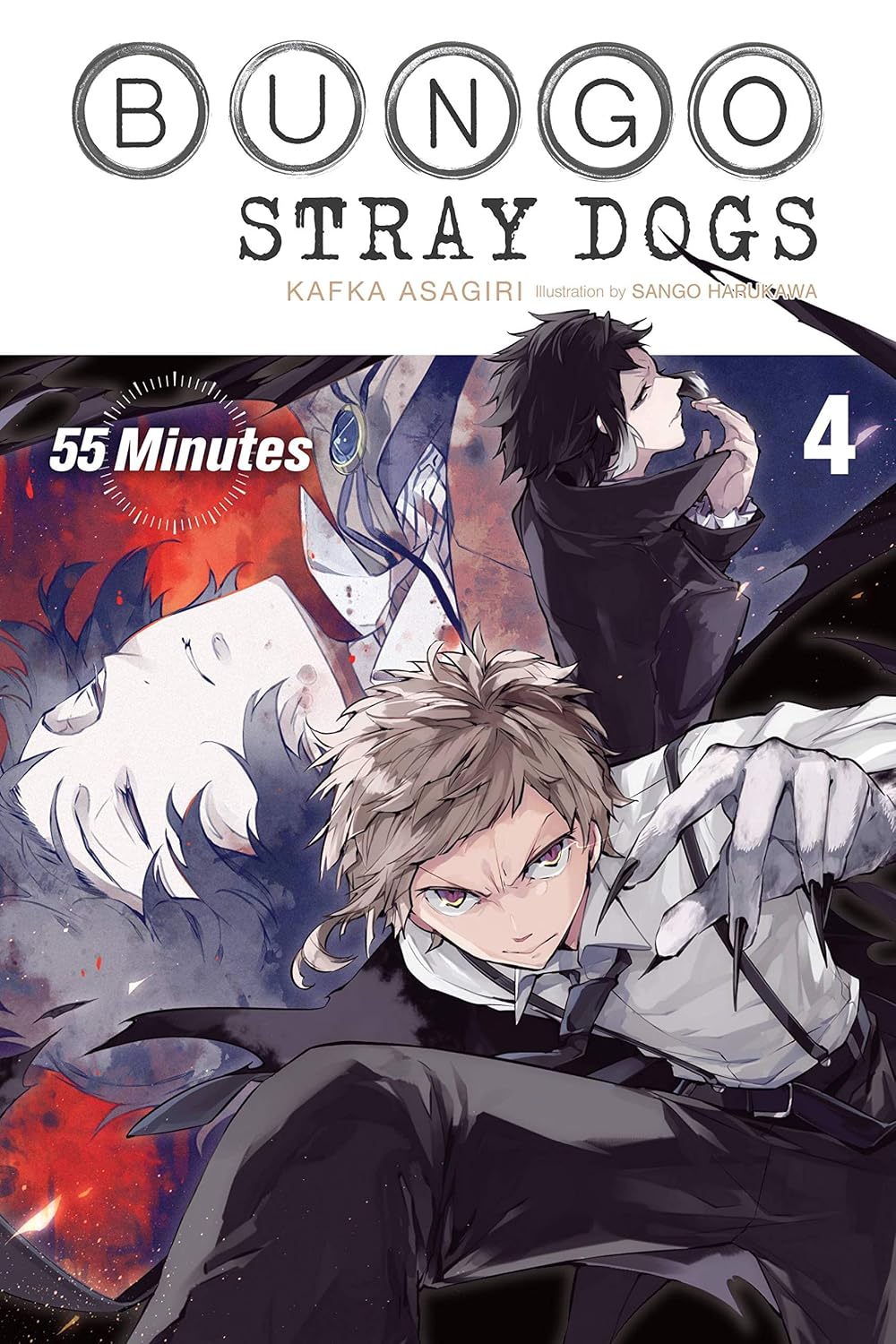 Bungo Stray Dogs Vol. 4: 55 Minutes English Light Novel Paperback (NEW)