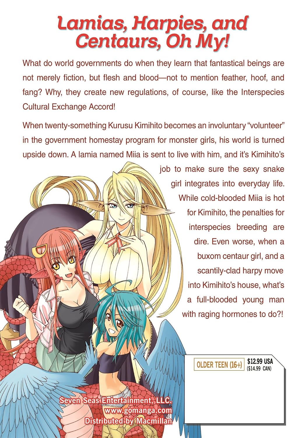 Monster Musume Vol. 1 English Manga Paperback (NEW)