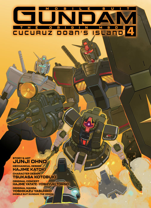 MOBILE SUIT GUNDAM THE ORIGIN MSD Cucuruz Doan’s Island Vol. 4 English Manga Hardback book cover