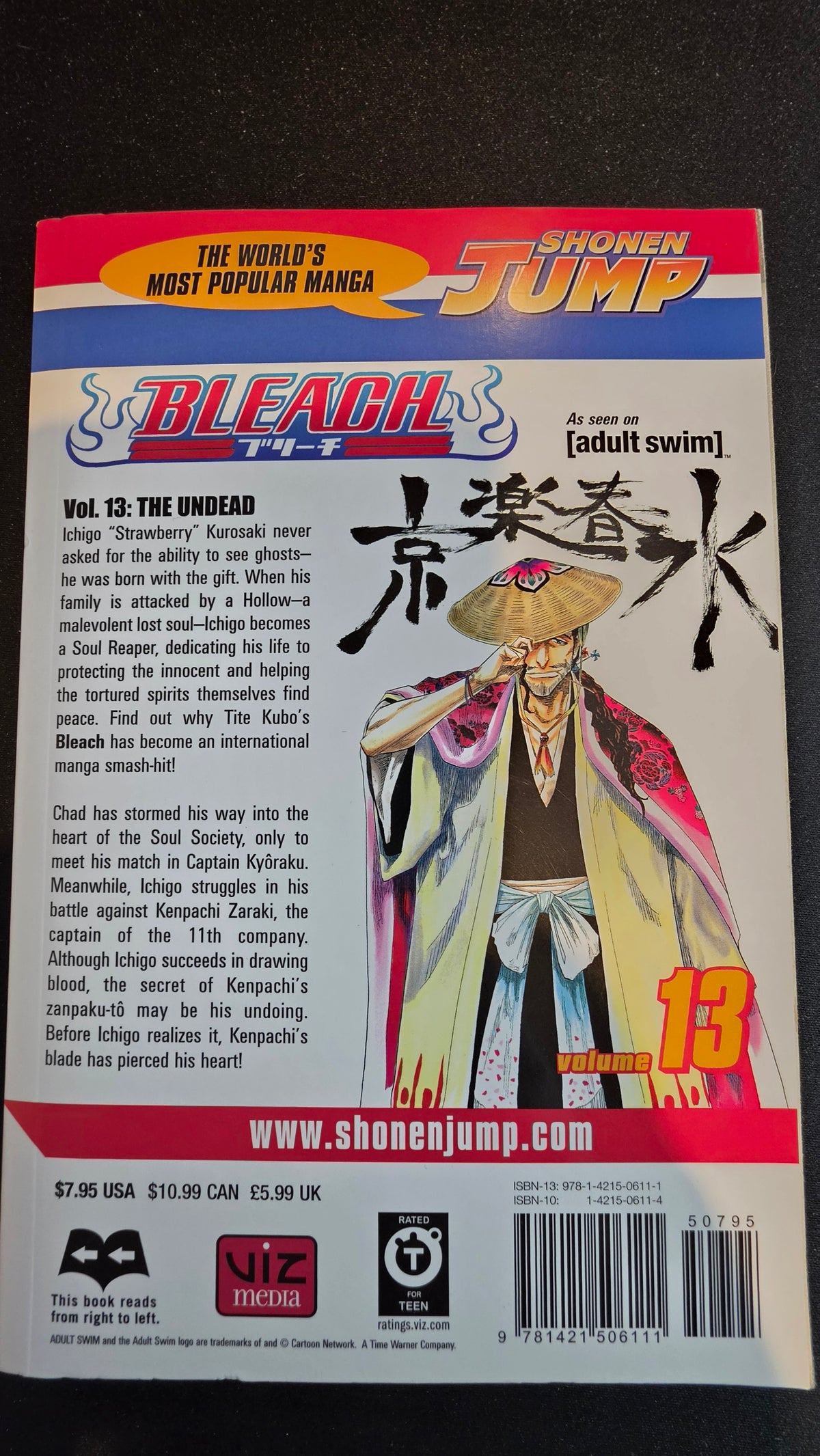 Bleach Volume 13 preowned actual copy back