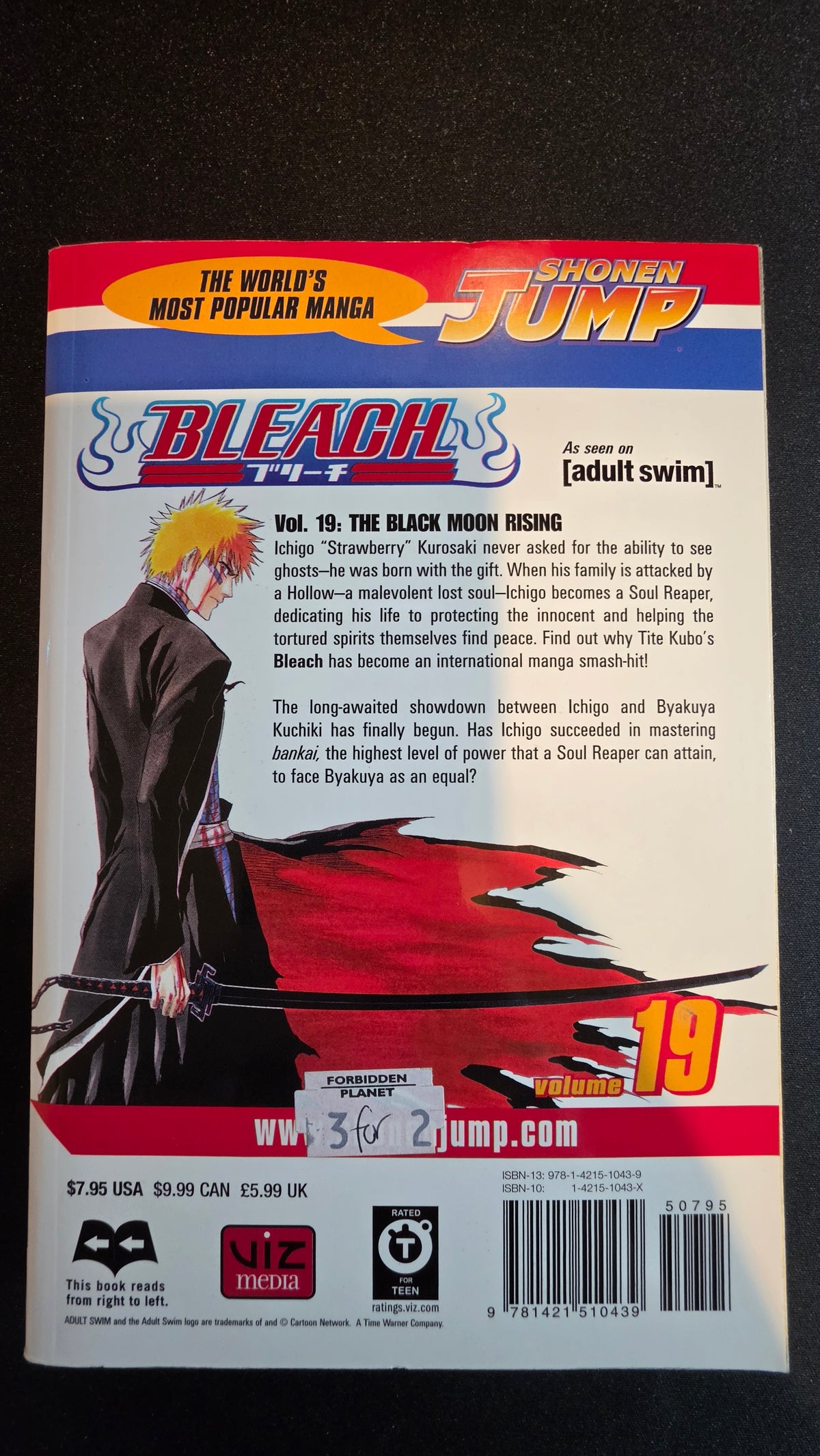 Bleach Volume 19 preowned actual copy back