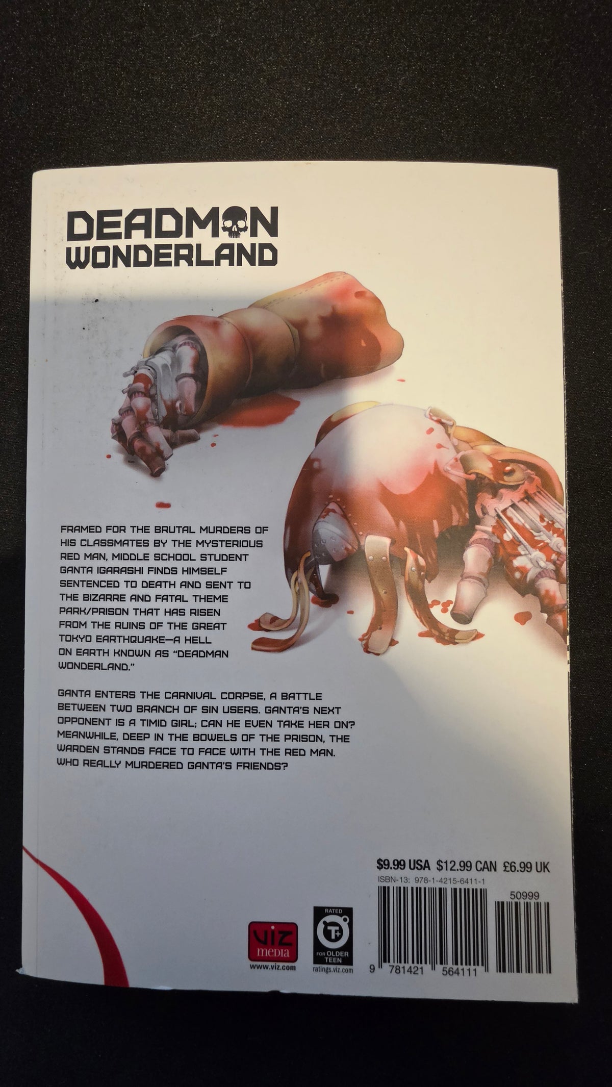 Deadman Wonderland Volume 3 preowned actual copy back