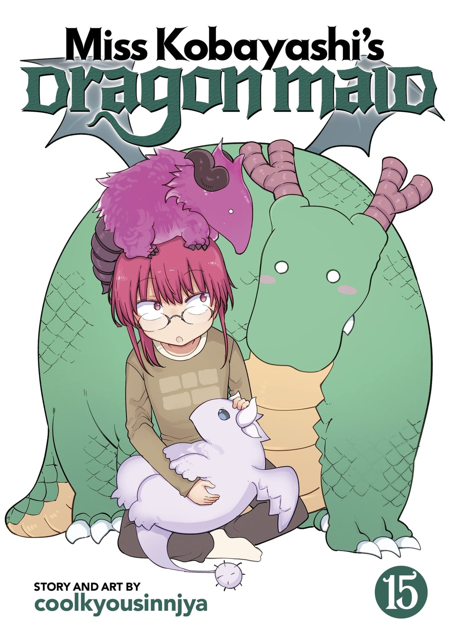 Miss Kobayashi’s Dragon Maid Vol. 15 English Manga cover