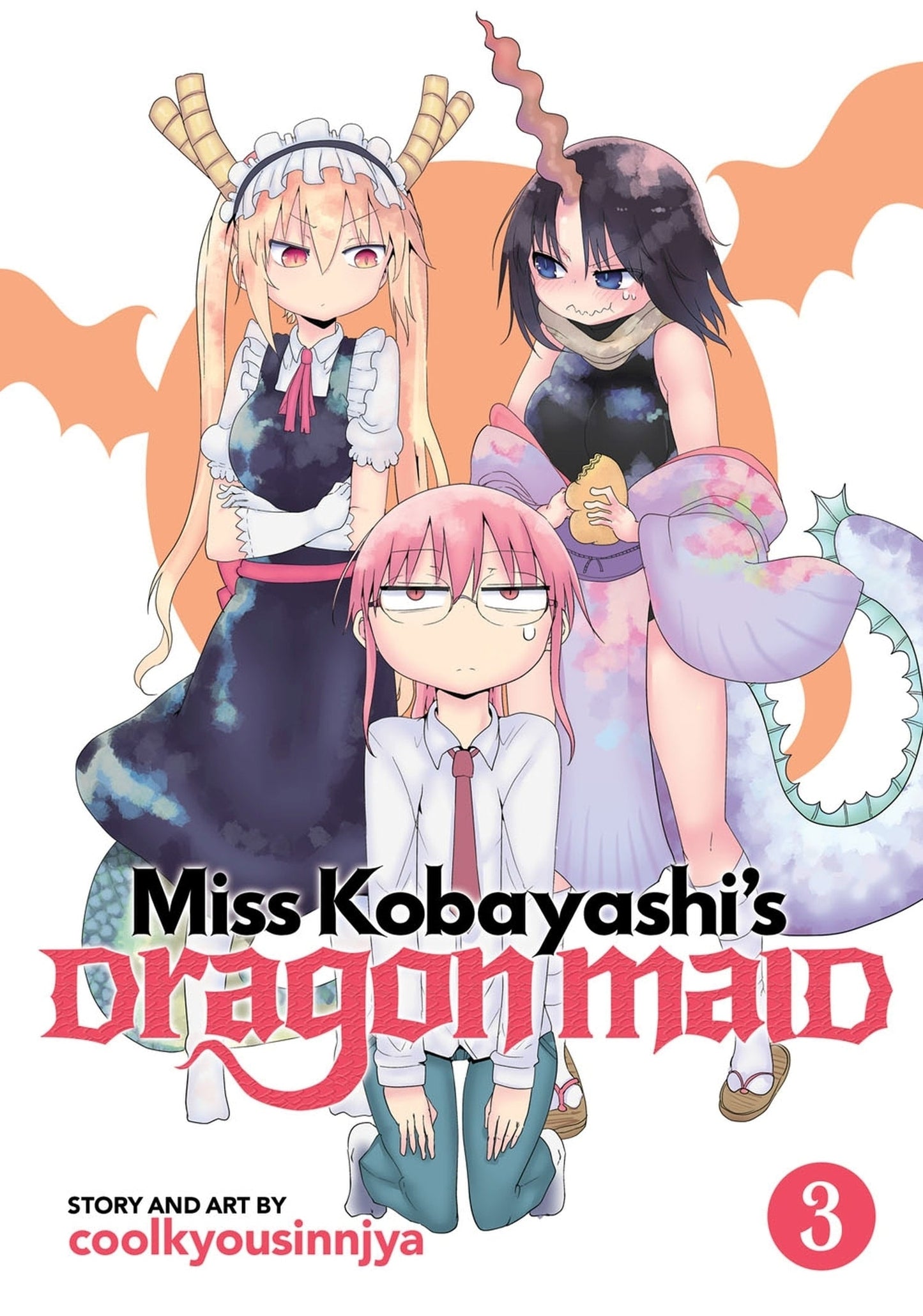 Miss Kobayashi’s Dragon Maid Vol. 3 English Manga cover