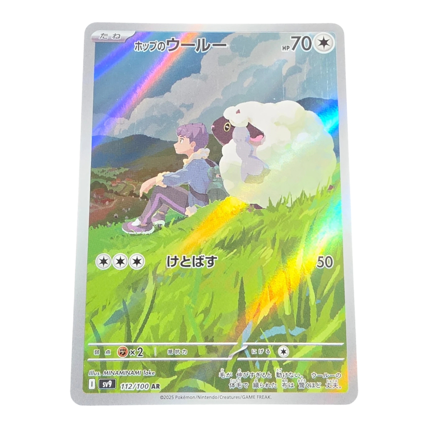 Pokémon Hop’s Wooloo 112/100 Battle Partners Japanese AR NM