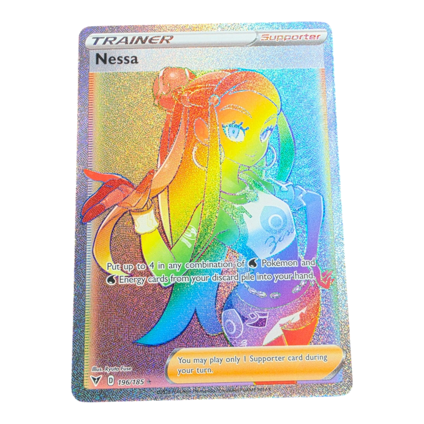 Pokémon Nessa 196/185 Vivid Voltage Rainbow Rare English NM