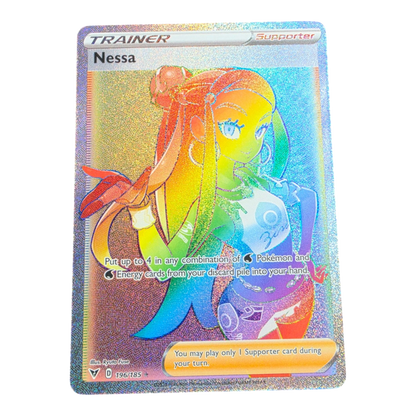 Pokémon Nessa 196/185 Vivid Voltage Rainbow Rare English NM