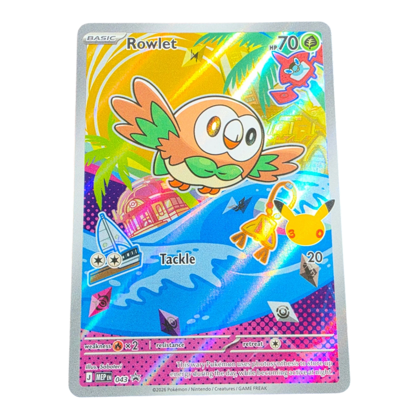 Pokémon Rowlet 043 Mega Evolution Promo English Near Mint