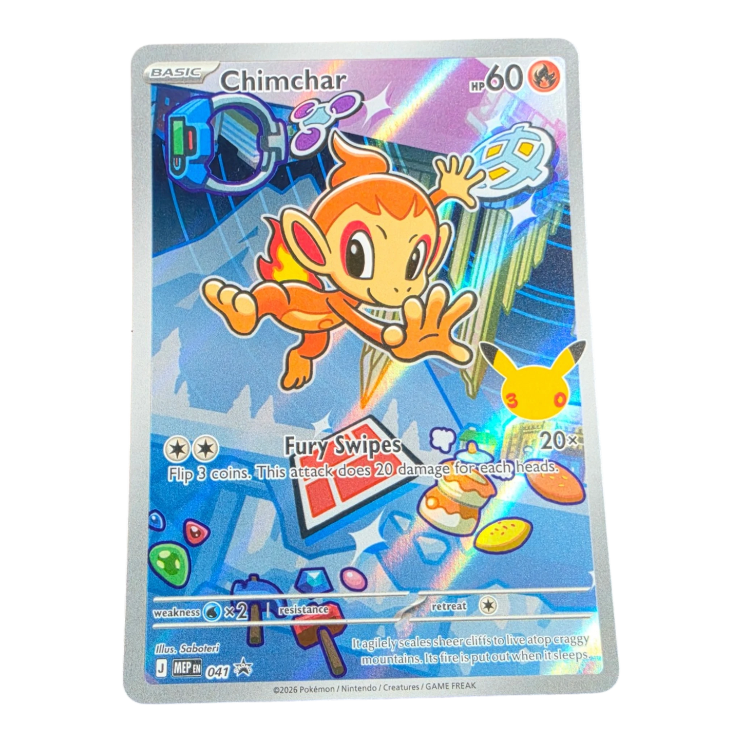 Pokémon Chimchar 041 Mega Evolution Promo English Holo NM