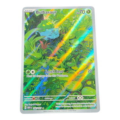 Pokémon Bulbasaur 166/165 151 English Illustration Rare NM