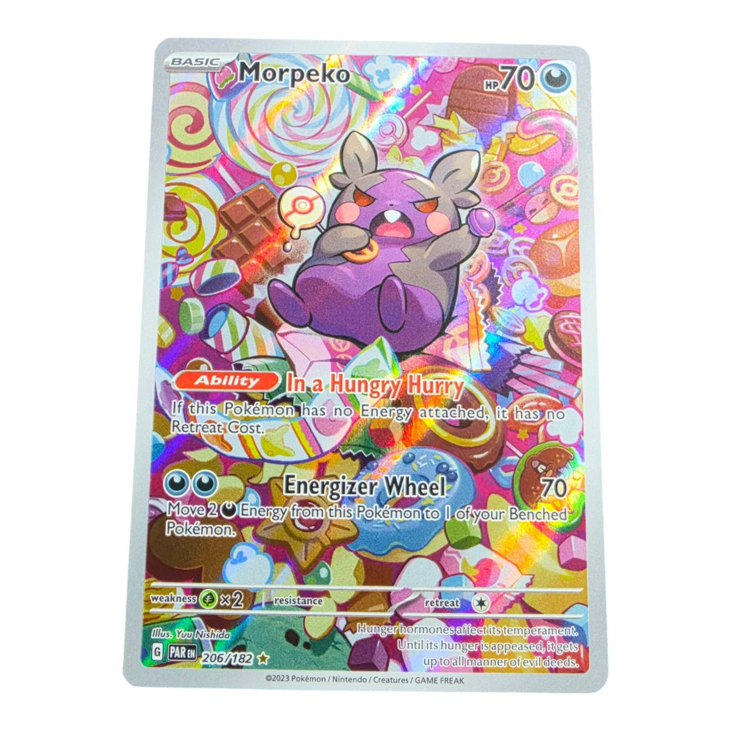 Pokémon Morpeko 206/182 Paradox Rift English IR Near Mint
