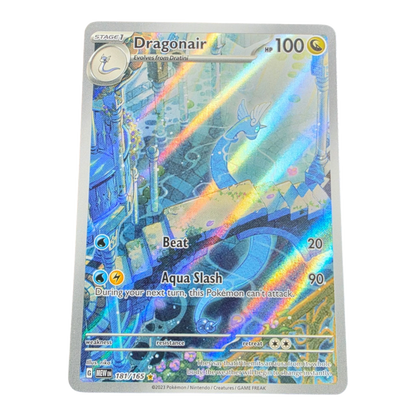 Pokémon Dragonair 181/165 151 English Illustration Rare NM