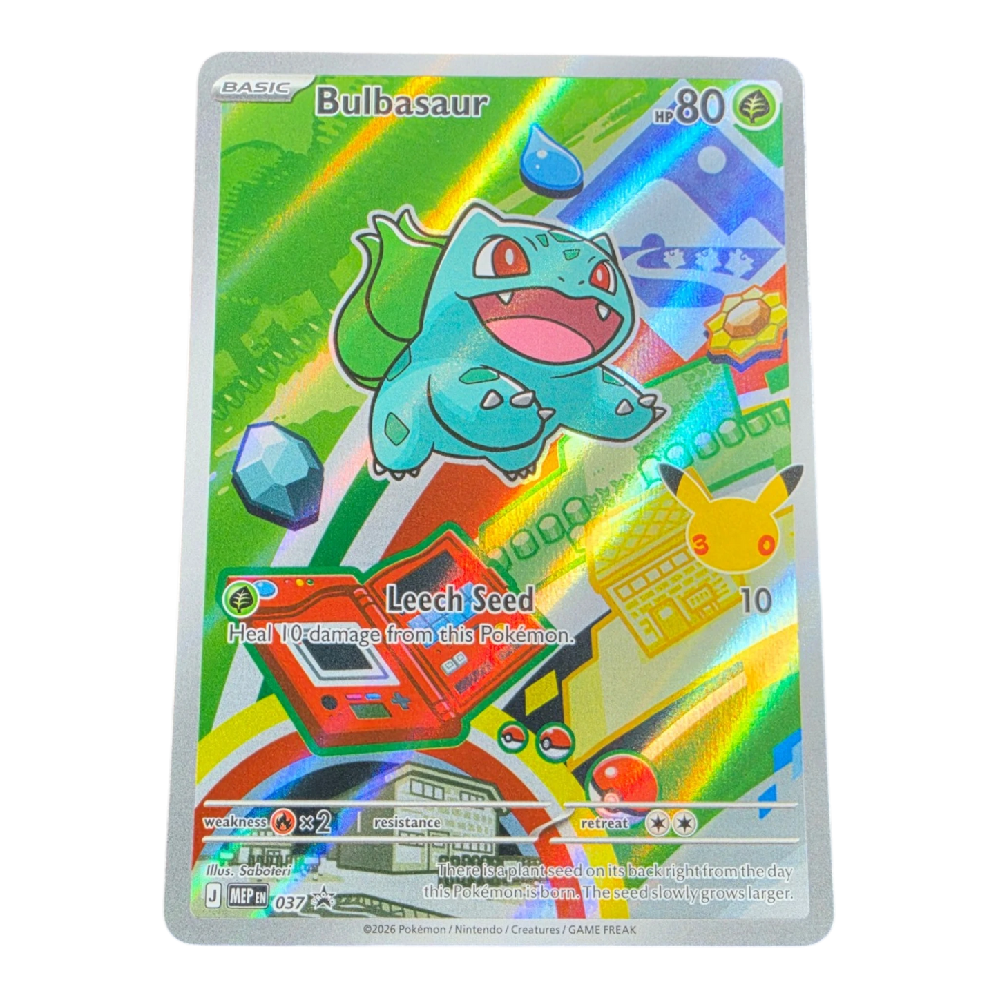 Pokémon Bulbasaur MEP 037 Mega Evolution Promo English NM