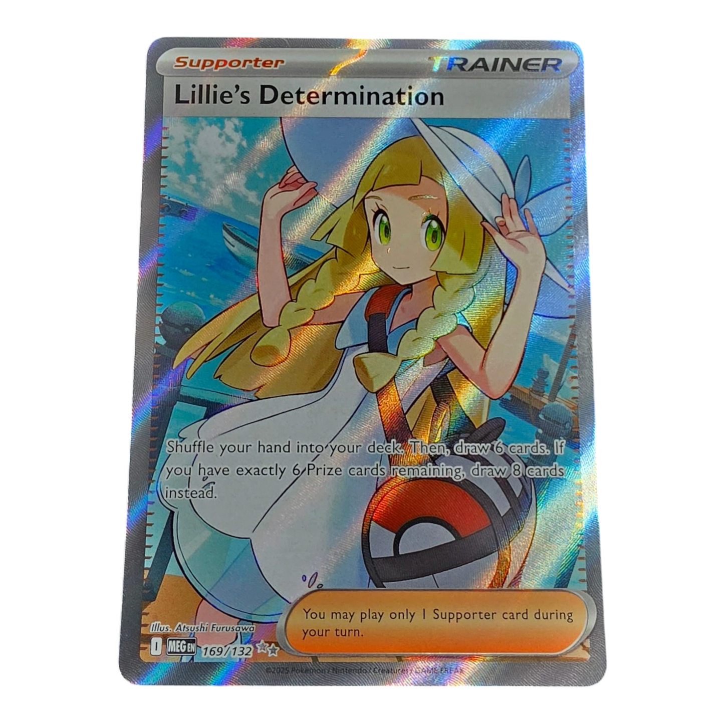Pokémon Lillie’s Determination 169/132 Mega Evolution Ultra Rare NM