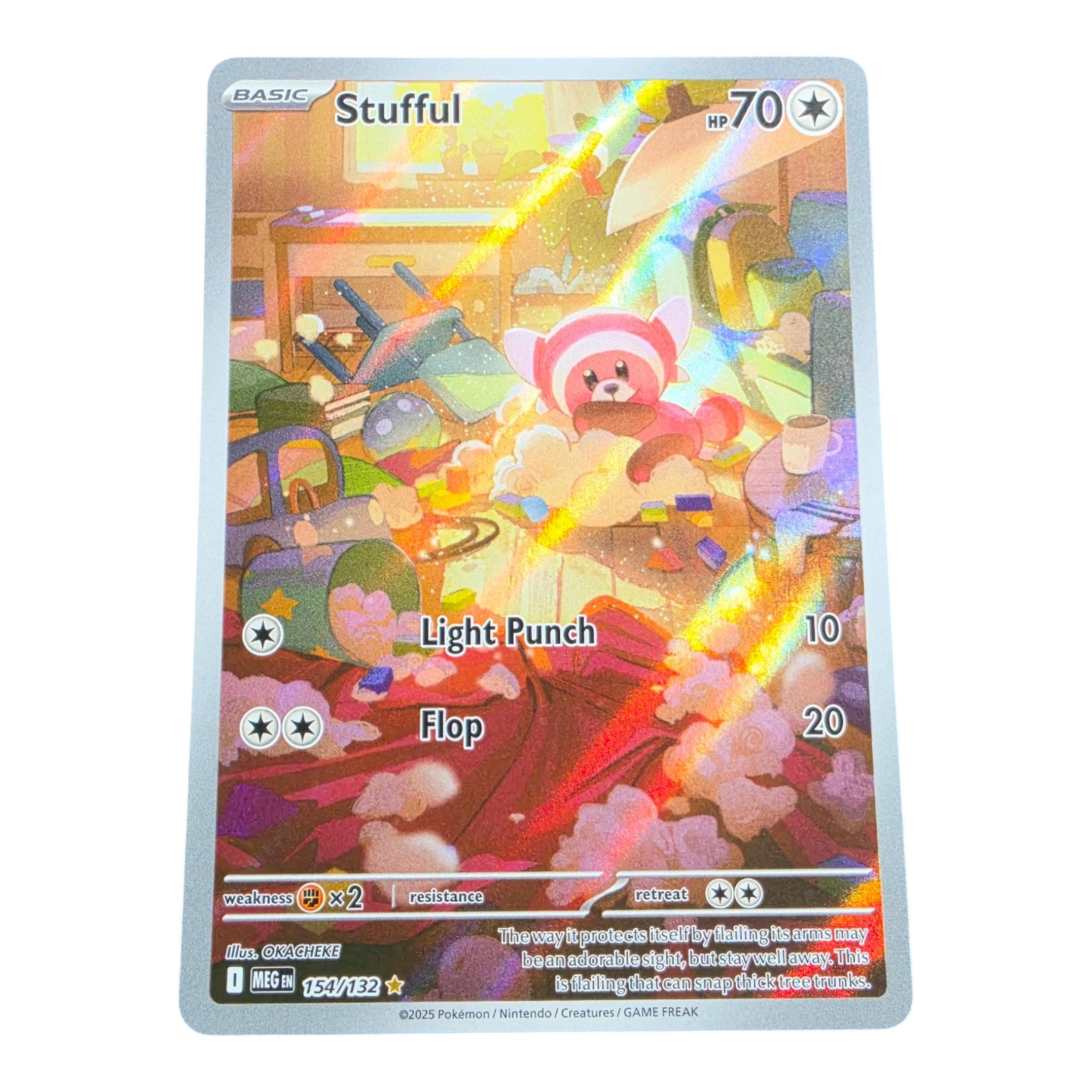 Pokémon Stufful 154/132 Mega Evolution English Illustration Rare NM