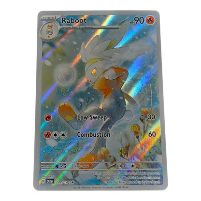 Pokémon Raboot 147/142 Stellar Crown English Illustration Rare NM