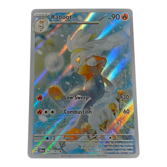 Pokémon Raboot 147/142 Stellar Crown English Illustration Rare NM