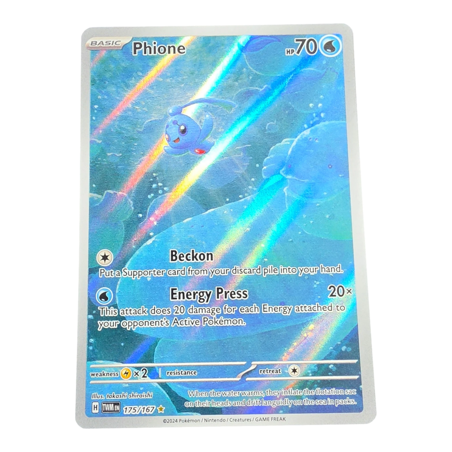 Pokémon Phione 175/167 Twilight Masquerade English IR NM