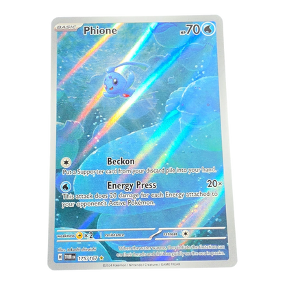 Pokémon Phione 175/167 Twilight Masquerade English IR NM