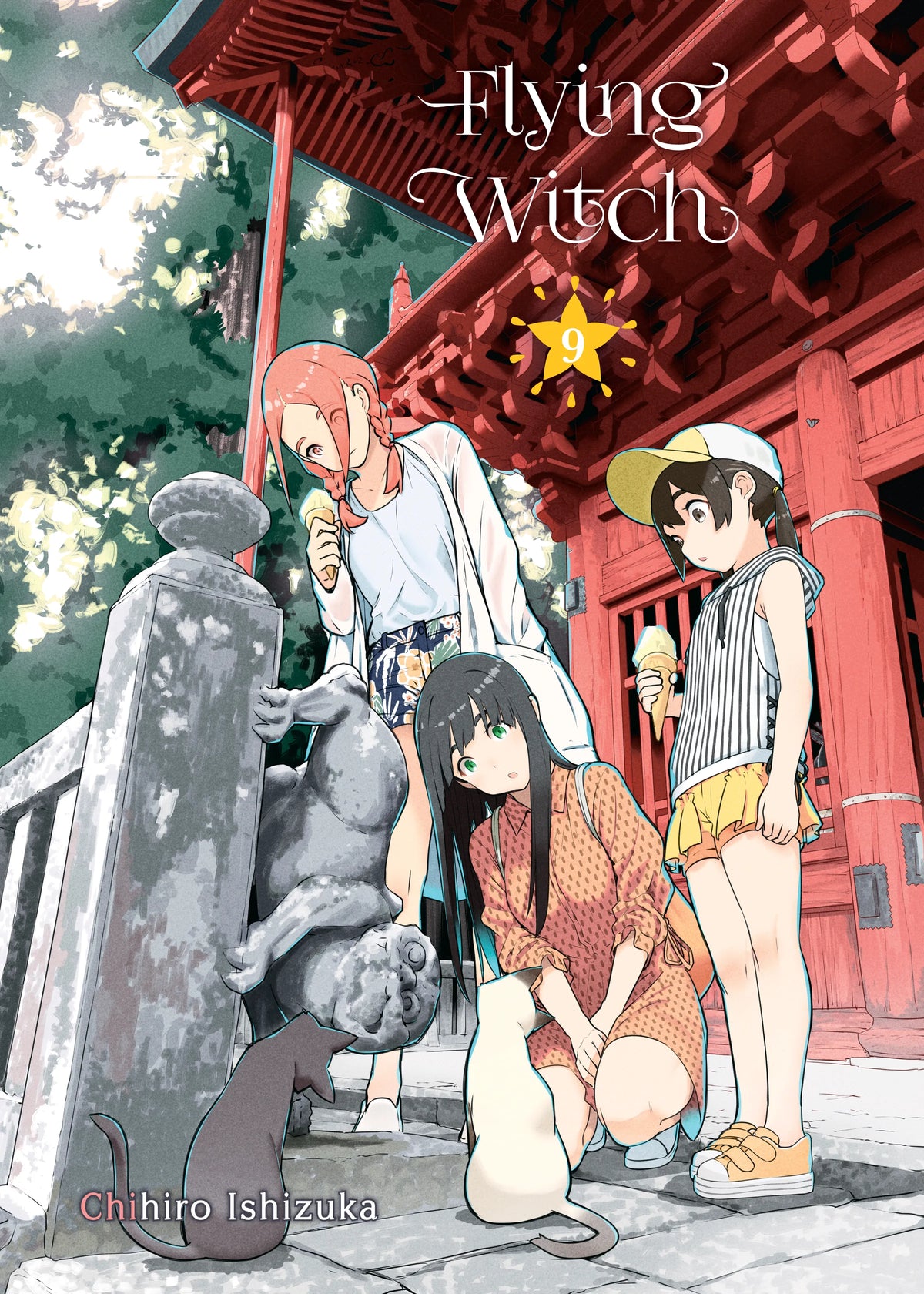 Flying Witch Vol. 8 English Manga Paperback book cover