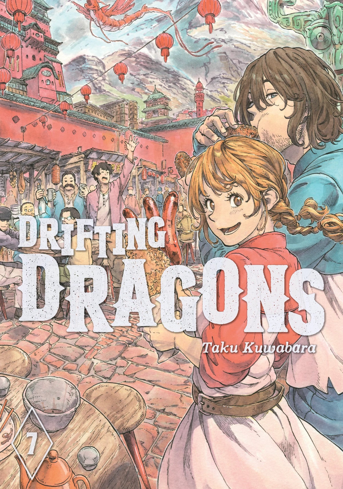 Drifting Dragons Vol. 6 English Manga Paperback book cover