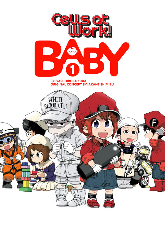 Cells at Work! Baby Vol. 1 English Manga Paperback book cover
