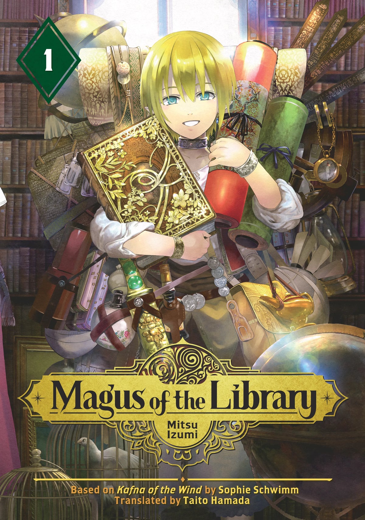 Magus of the Library Vol. 1 English Manga Paperback book cover