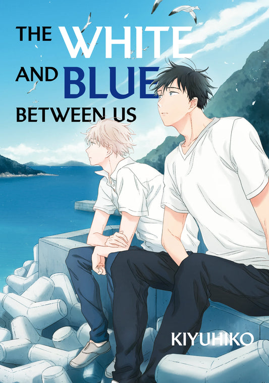 The White and Blue Between Us Vol. 1 English Manga Paperback book cover