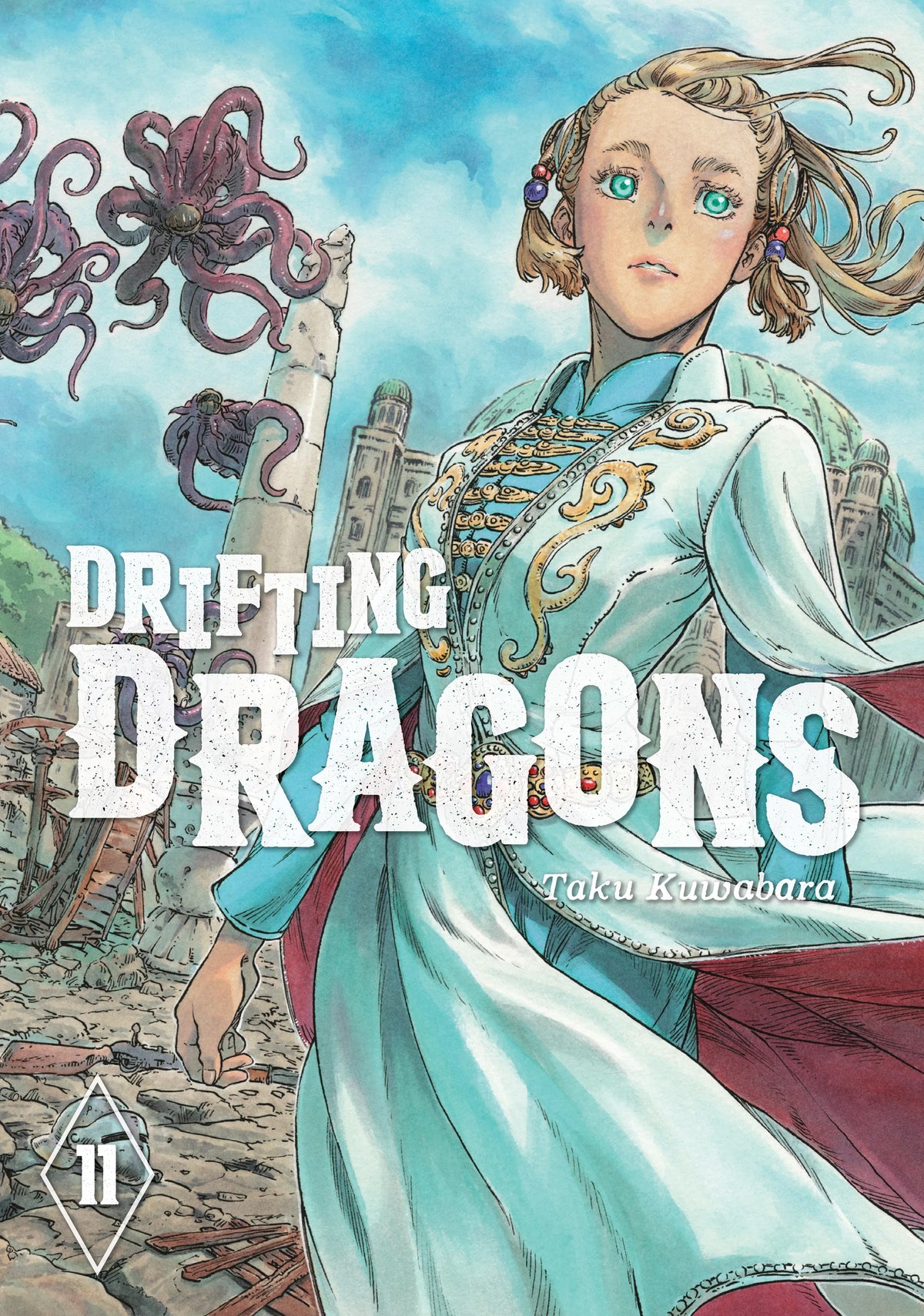 Drifting Dragons Vol. 10 English Manga Paperback book cover