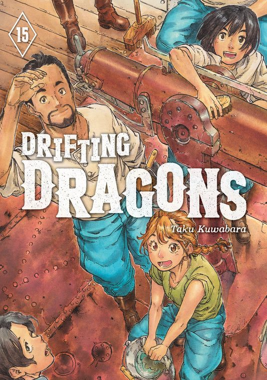 Drifting Dragons Vol. 14 English Manga Paperback book cover