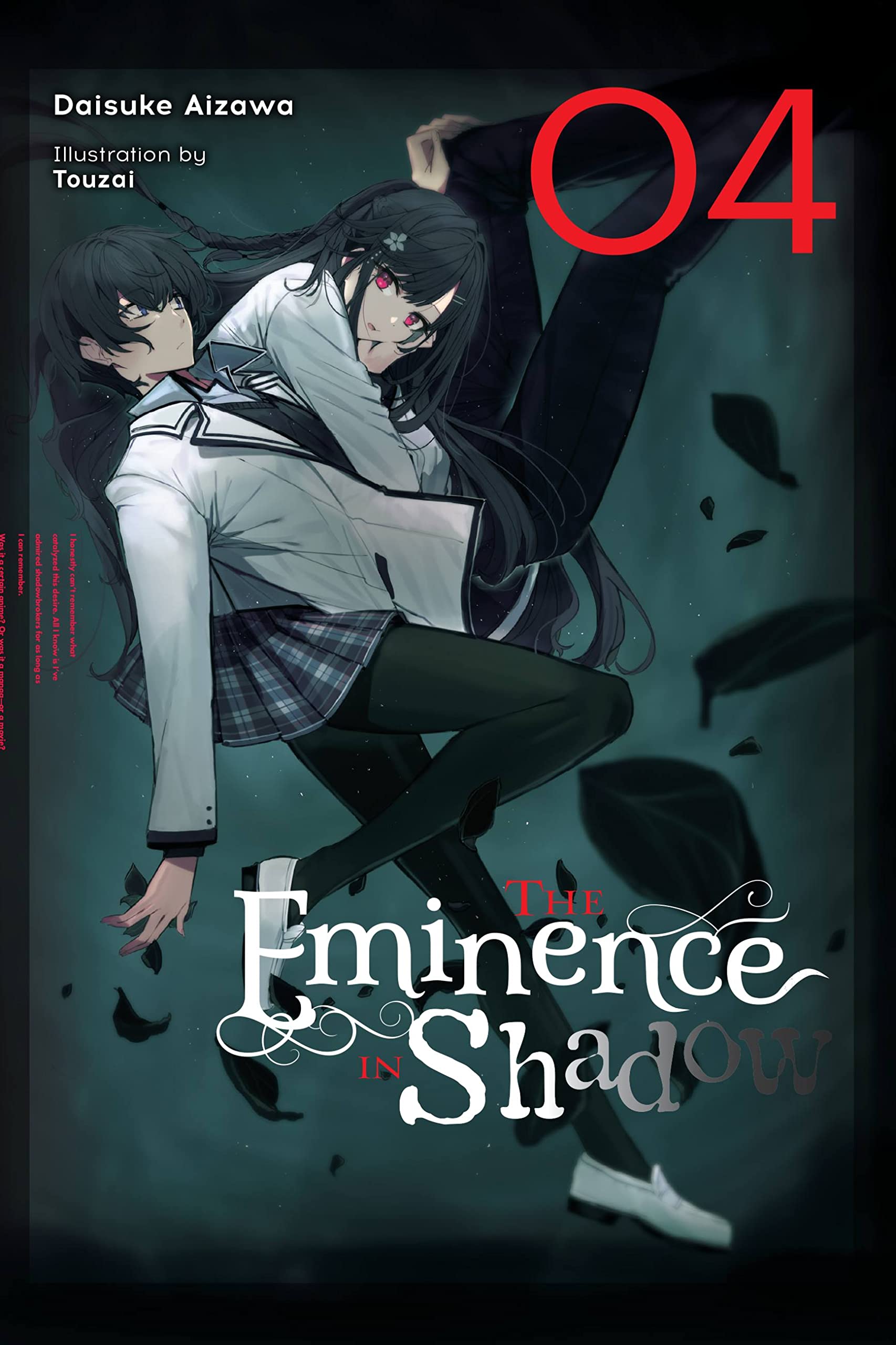 The Eminence in Shadow Vol. 4 English Light Novel cover
