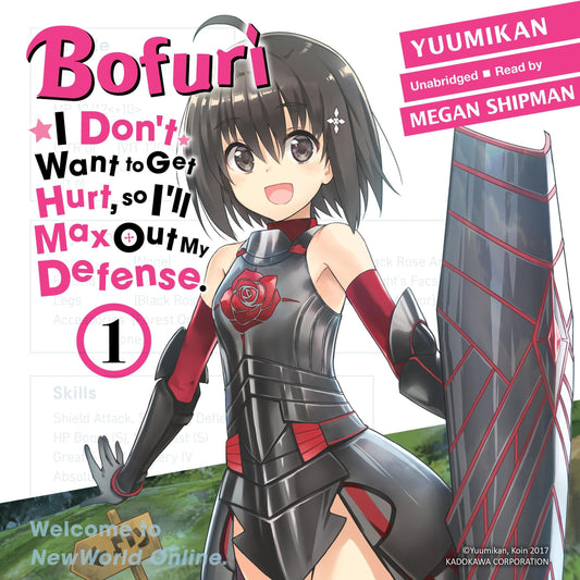 BOFURI: I Don't Want to Get Hurt, so I'll Max Out My Defense. Vol. 1 English Light Novel cover
