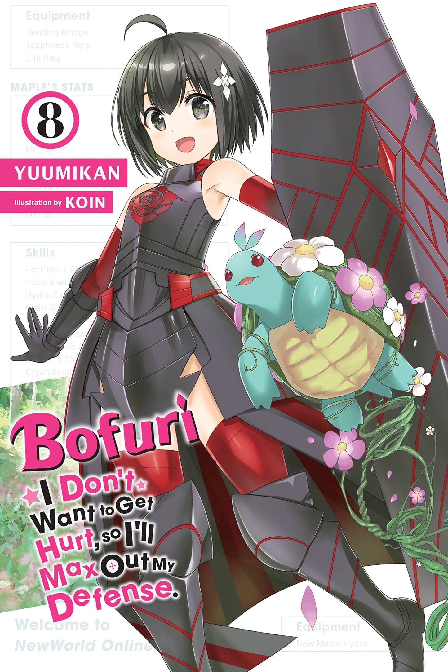 BOFURI: I Don't Want to Get Hurt, so I'll Max Out My Defense. Vol. 8 English Light Novel cover
