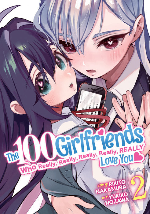 The 100 Girlfriends Who Really, Really, Really, Really, Really Love You Vol. 2 English Manga Paperback book cover