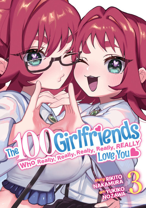 The 100 Girlfriends Who Really, Really, Really, Really, Really Love You Vol. 3 English Manga Paperback book cover