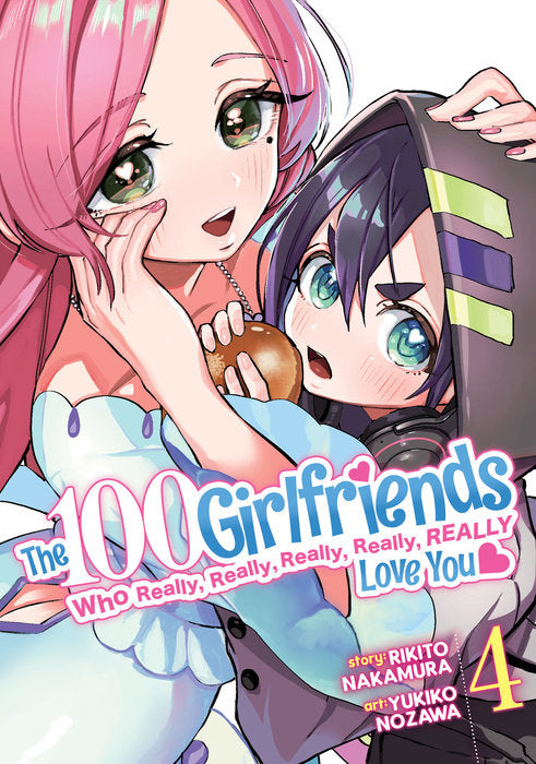 The 100 Girlfriends Who Really, Really, Really, Really, Really Love You Vol. 4 English Manga Paperback book cover