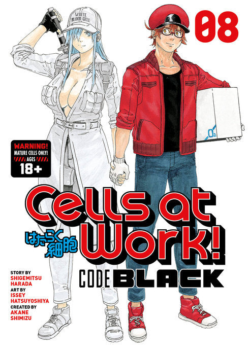 Cells at Work! CODE BLACK Vol. 8 English Manga Paperback book cover