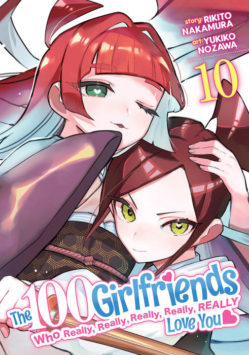 The 100 Girlfriends Who Really, Really, Really, Really, Really Love You Vol. 10 English Manga Paperback book cover