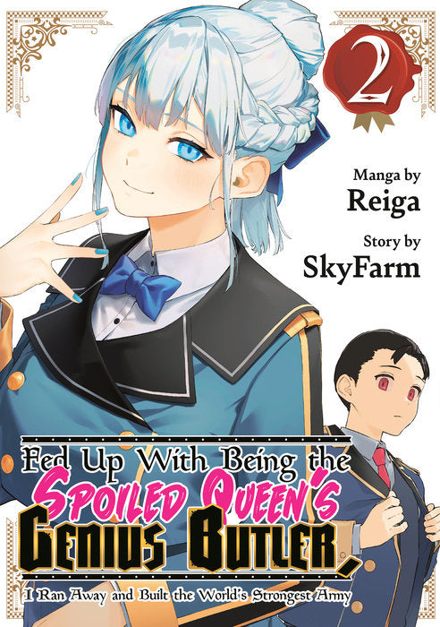 Fed Up With Being the Spoiled Queen's Genius Butler, I Ran Away and Built the World's Strongest Army Vol. 2 English Manga Paperback book cover