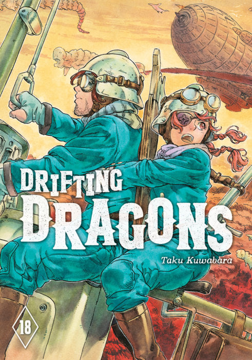 Drifting Dragons Vol. 18 English Manga Paperback book cover