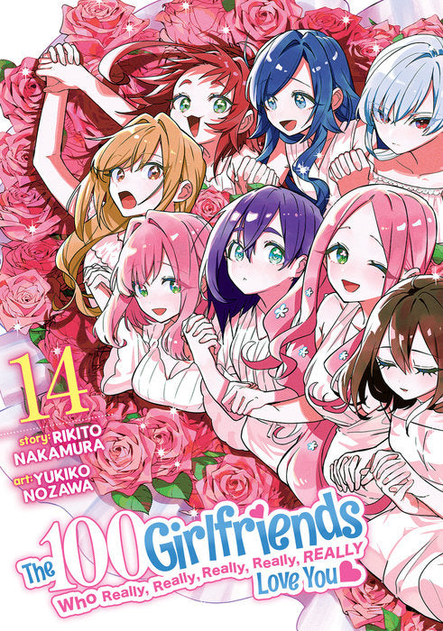The 100 Girlfriends Who Really, Really, Really, Really, Really Love You Vol. 14 English Manga Paperback book cover