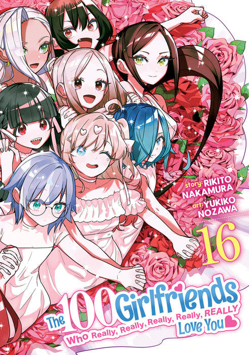 The 100 Girlfriends Who Really, Really, Really, Really, Really Love You Vol. 16 English Manga Paperback book cover