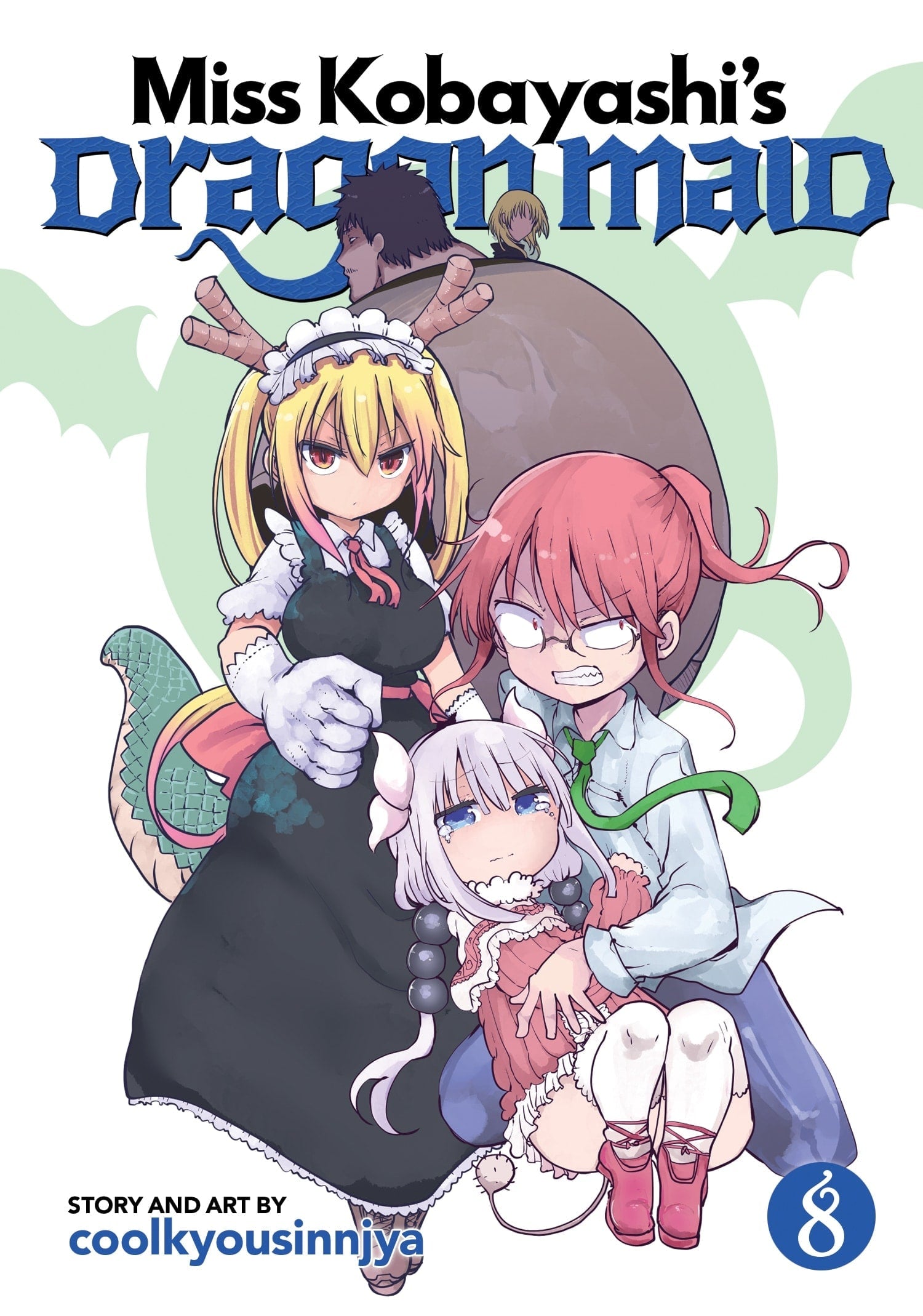 Miss Kobayashi’s Dragon Maid Vol. 8 English Manga cover