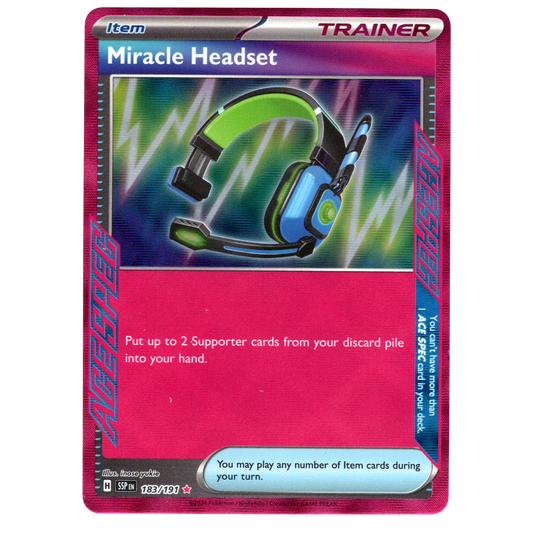Pokémon Miracle Headset 183/191 ACE SPEC English NM