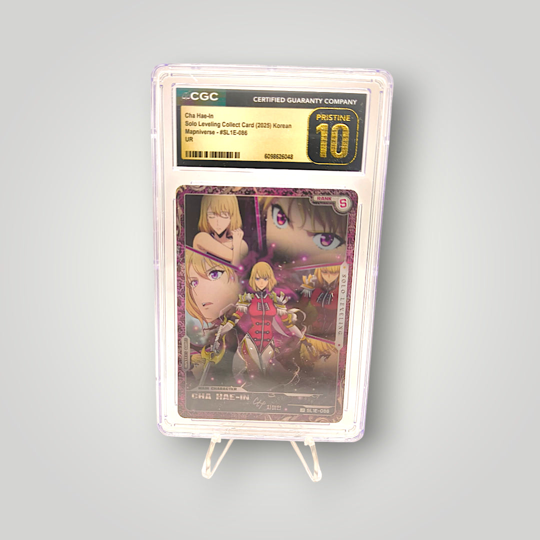 SL1E-086 Cha Hae-In UR Solo Leveling Collect Card CGC Pristine 10 – Korean Edition