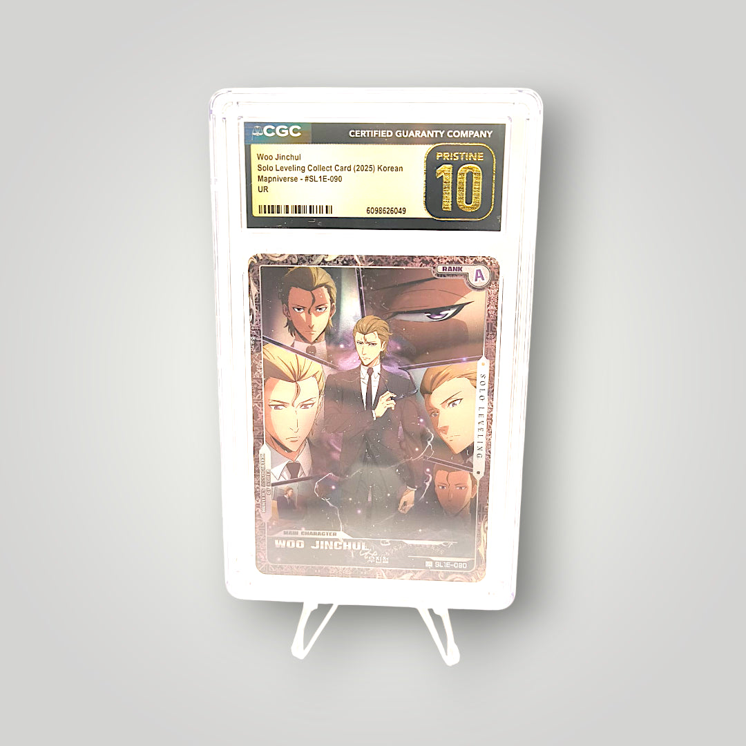 SL1E-090 Woo Jinchul UR Solo Leveling Collect Card CGC Pristine 10 – Korean Edition