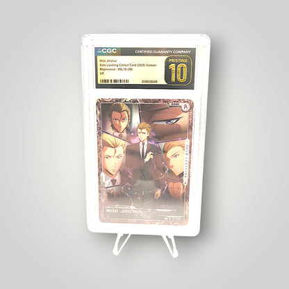 SL1E-090 Woo Jinchul UR Solo Leveling Collect Card CGC Pristine 10 – Korean Edition
