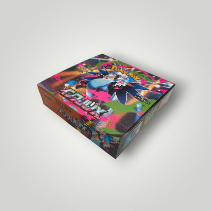 Sealed M2 Inferno X Pokémon TCG booster box with vibrant Japanese artwork.